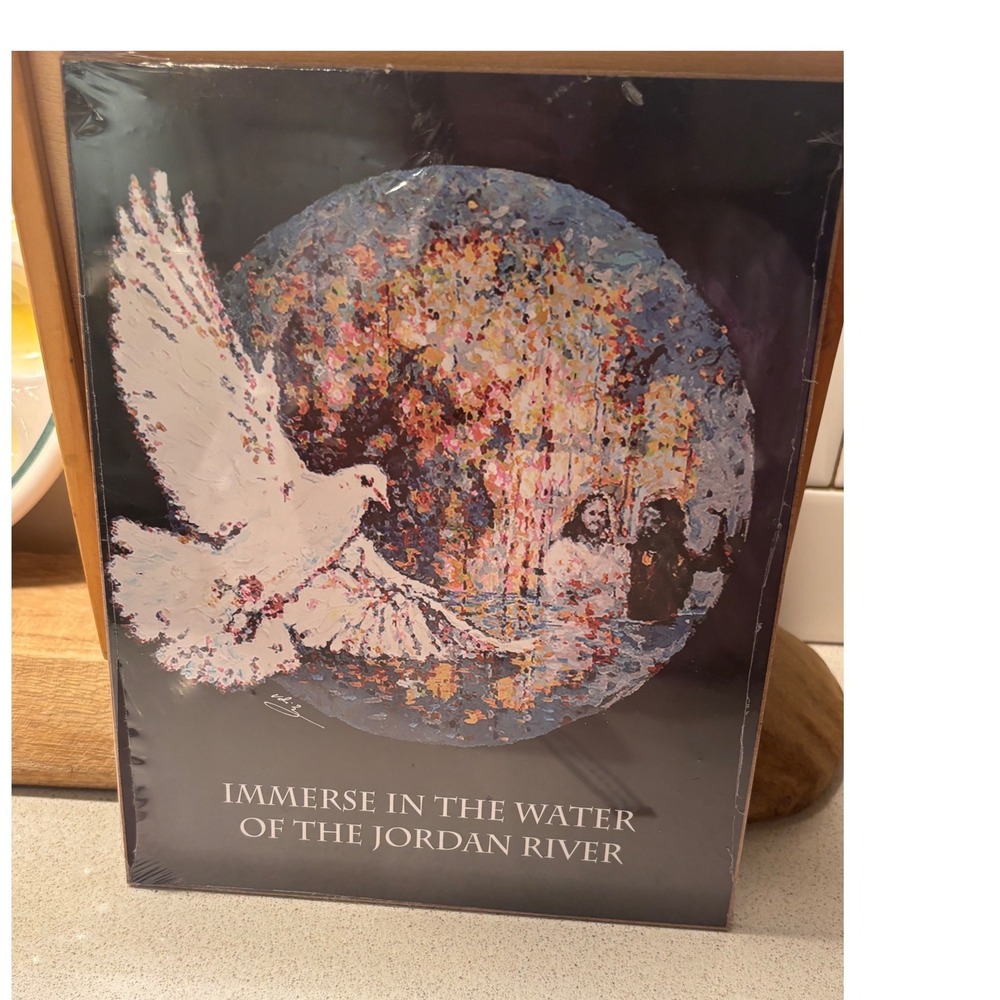 Immerse In The Water Of The Jordan River Jesus Baptism Dove Art Print New